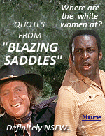 The 1974 movie ''Blazing Saddles'' is a comedy classic that could never be made today. Mel Brooks got away with the racist jokes by hiring black comedian Richard Pryor to write those parts of the script. 